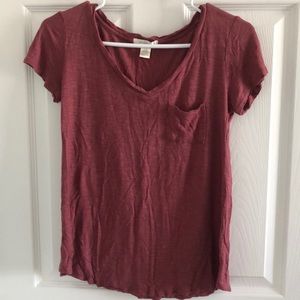 Purple top with pocket